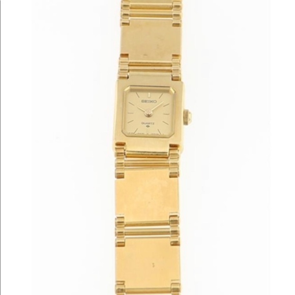 Vintage Seiko Ladies Watch Gold. Stainless steel bracelet. Japan movement. - Picture 5 of 11